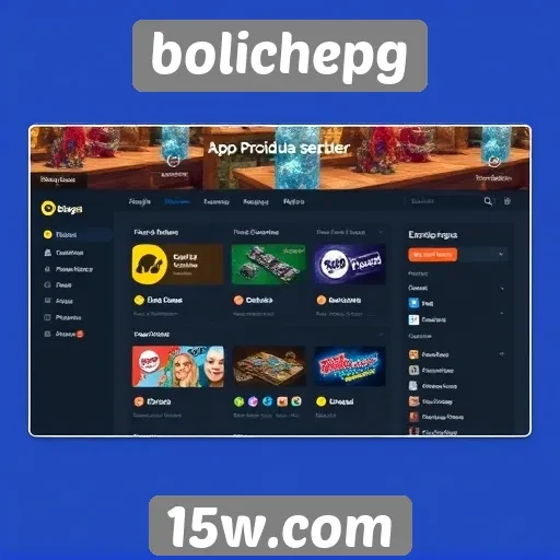 Análise da interface do site bolichepg
